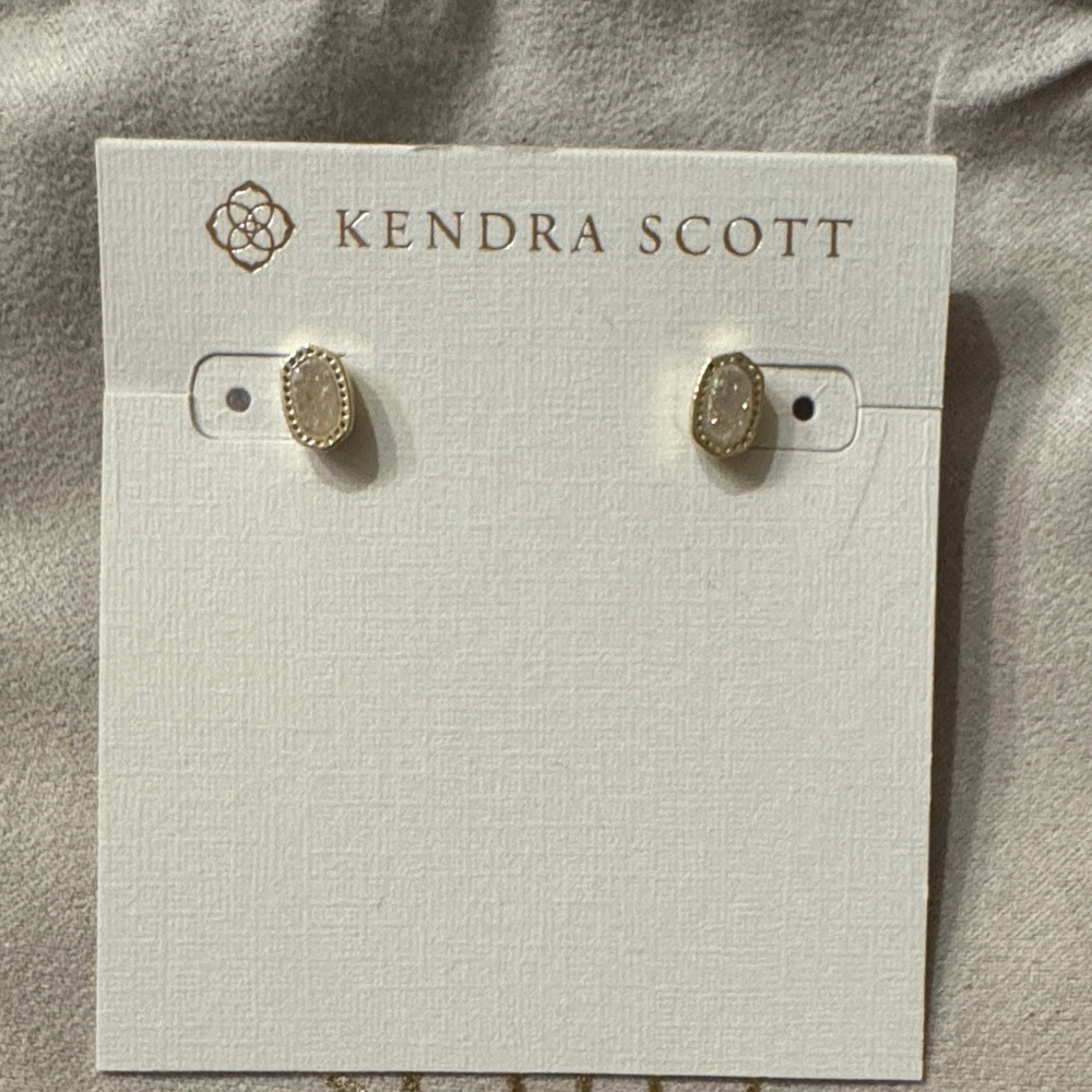 Kendra Scott Gold Oval Stud Earrings